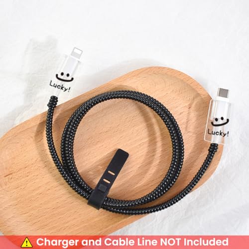 Verilux® Charger Protectors for iPhone 15 14 20W Charger Cover Charging Cable Spring Coil Protector with Simle Face Connector Sleeve for Adapter 3PCS Verilux® Charger Protectors for iPhone 15 14 20W Charger Cover Charging Cable Spring Coil Protector with Simle Face Connector Sleeve for Adapter 3PCS